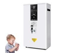 ylpddmm Distributeur d'eau Chaude électrique Professionnel, Chauffe-Eau, 50 L/60 L/80 L/Heure, Acier Inoxydable, Grande capacité, 2500 W, pour Restaurant, hôtel, Bureau,White-60L