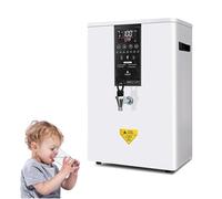 ylpddmm Distributeur d'eau Chaude électrique Professionnel, Chauffe-Eau, 50 L/60 L/80 L/Heure, Acier Inoxydable, Grande capacité, 2500 W, pour Restaurant, hôtel, Bureau,White-50L