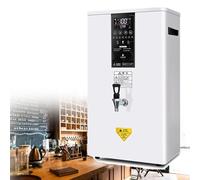 ylpddmm Distributeur d'eau Chaude électrique Professionnel, Chauffe-Eau, 50 L/60 L/80 L/Heure, Chauffe-Eau Mural, Bouilloire,par Étape, pour Café, Thé, Bureau,White-60L