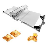 ylpddmm Laminoir à pâte électrique Professionnel, Laminoir à pâte Pliable, Laminoir électrique à épaisseur réglable, 2 laminoirs pour Pizzas, Croissants, pâtisseries et fondants