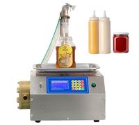 ylpddmm Machine de Remplissage de Liquide visqueux, Remplissage Automatique de Bouteilles de Miel, 7l/Min 20-10000ml Remplisseuse Bouteilles Commande Numérique,0 à 40cm Hauteur Réglable