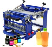 ylpddmm Machine de sérigraphie cylindrique, Presse à Cylindre pour Bouteilles cylindriques Courbes de 80 mm de diamètre, Machine de sérigraphie pour gobelets, stylos, Bouteilles