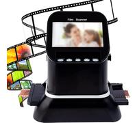ylpddmm Numériseur de Films Tout-en-Un, Résolution Normale de 14MP et résolution interpolée de 22MP, écran LCD IPS de 4,3'',Scanner de Photos négatives, convertisseur de Film numérique