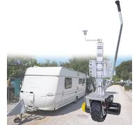 ylpddmm Roue Jockey Motorisée Électrique Remorque,Roue Jockey Automatique, 2722 kg Chariot de Remorque 550 W 12 V, Pneu Caoutchouc 21 cm pour Remorques Caravanes Bateaux