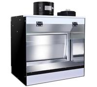 ylpddmm Table De Travail De Cabine D'AéRographe, Cabine de Séchage à l'Aérographe, Cabine de Pulvérisation d'aérographe Électrique pour la modélisation et la Peinture à l’aérographe,50x50x40cm