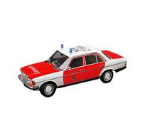 YLQERZ Classique Die Cast Modèle 1:18 pour Mercedes Benz 200 Police Car Emergency Ambulance 1984 Modèle moulé sous Pression entièrement Ouvert Miniature De Collection