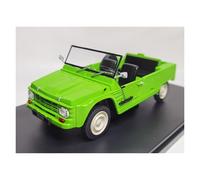 YLQERZ Classique Die Cast Modèle 1:24 pour Citroen MEHARI Modèle De Véhicule Tout-Terrain Ornements en Alliage Échelle Décoration en Métal Vert Miniature De Collection