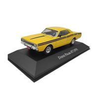 YLQERZ Classique Die Cast Modèle 1:43 pour Dodge Polara RT (1974) Muscle Car Alliage Modèle De Voiture Jaune Décoration De La Maison Miniature De Collection