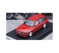YLQERZ Classique Die Cast Modèle 1:64 pour BMW E34 Série 5 MK3 Touring Couverture Avant en Alliage Modèle Voiture pour La Décoration De Scène De Garage Miniature De Collection(Red)