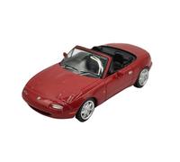 YLQERZ Classique Die Cast Modèle 1:64 pour La Collection De Moulage en Alliage Mazda MX-5 Rouge De 1991 pour Le Modèle De Voiture De Jeu Et D'exposition Miniature De Collection