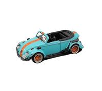 YLQERZ Classique Die Cast Modèle 1:64 pour Volkswagen Beetle RWB Beetle Alliage Modèle De Voiture Cabriolet Version Petite Échelle Décoration Miniature De Collection(Blue)