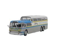 YLQERZ Classique Die Cast Modèle 1:72 pour Ist Greyhound Bus Autocar Longue Distance en Alliage Modèle De Voiture Jouet Gris Miniature De Collection
