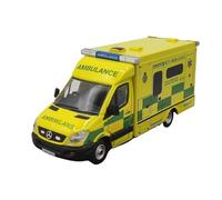 YLQERZ Classique Die Cast Modèle Ambulance Mercedes-Benz 1/76 Modèle De Voiture en Alliage Ornements Métalliques De Collection (Jaune) Miniature De Collection