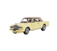 YLQERZ Classique Die Cast Modèle Modèle De Voiture De Simulation en Alliage Classique Rolls-Royce Corniche IV Cabriolet 1:64 Miniature De Collection(Yellow)