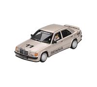 YLQERZ Classique Die Cast Modèle Modèle De Voiture en Alliage 1:64 pour Mercedes-Benz 190E 2.3-16 Senna 1984 Ornements en Métal Miniature De Collection