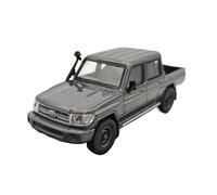 YLQERZ Classique Die Cast Modèle Modèle De Voiture en Alliage 1/64 pour Toyota Land Cruiser 76 2014 Jouets Décoratifs pour Passionnés Gris Miniature De Collection