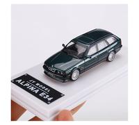 YLQERZ Classique Die Cast Modèle Modèle De Voiture en Alliage BMW E34 Alpina Échelle 1:64 Ornements De Collection Argent Miniature De Collection(Green)