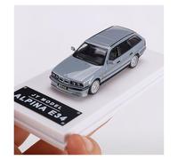 YLQERZ Classique Die Cast Modèle Modèle De Voiture en Alliage BMW E34 Alpina Échelle 1:64 Ornements De Collection Argent Miniature De Collection(Gray)
