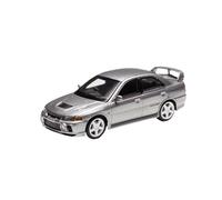 YLQERZ Classique Die Cast Modèle Modèle De Voiture en Alliage Mitsubishi Lancer 4e Génération Evo À L'échelle 1/64 avec Capot Ouvert Et Roues Miniature De Collection(Silver)