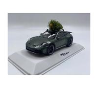 YLQERZ Classique Die Cast Modèle Modèle De Voiture en Alliage pour Porsche 911 Dakar Édition De Noël 1:43 Décoration De Véhicule Miniature De Collection(Green)