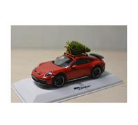 YLQERZ Classique Die Cast Modèle Modèle De Voiture en Alliage pour Porsche 911 Dakar Édition De Noël 1:43 Décoration De Véhicule Miniature De Collection(Red)