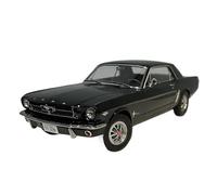 YLQERZ Classique Die Cast Modèle Modèle De Voiture Statique en Alliage Moulé sous Pression pour Ford Mustang Hardtop 1966 Échelle 1:18 Collection Hobby Miniature De Collection(Black)