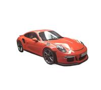 YLQERZ Classique Die Cast Modèle Modèle De Voiture Statique en Résine À L'échelle 1:18 pour Porsche 911 (991.1) GT3 RS Orange GT844 Miniature De Collection
