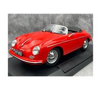 YLQERZ Classique Die Cast Modèle Modèle De Voiture Statique Porsche 356 Cabriolet en Alliage Rouge Moulé sous Pression Échelle 1:18 Jouet De Collection Miniature De Collection