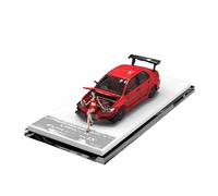 YLQERZ Classique Die Cast Modèle Modèle Réduit De Voiture Moulé sous Pression en Métal pour Lancer Evolution IX Collection D'ornements Échelle 1/64 Miniature De Collection(Red 2)