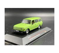 YLQERZ Classique Die Cast Modèle Modèle Réduit Voiture en Alliage Est-Allemande Wartburg 353 W Kombi 1985 (Vert) À L'échelle 1/43 Idéal pour Collection Miniature De Collection