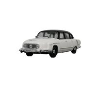 YLQERZ Classique Die Cast Modèle Modèle Réduit Voiture Vignale 603-1 en Alliage Moulé sous Pression Ornements Métalliques Statiques Blanc Échelle 1:43 Miniature De Collection