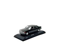YLQERZ Classique Die Cast Modèle Modèle Voiture Collection Statique en Alliage pour Mercedes Benz 560SE W126 Classe S Échelle 1/43 Jouet en Métal Noir Miniature De Collection