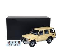 YLQERZ Classique Die Cast Modèle Modèle Voiture Complet en Alliage Beige pour Toyota Land Cruiser 76 Échelle 1/18 Décoration Essentielle pour Collection Miniature De Collection