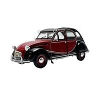 YLQERZ Modèle en Alliage Rouge 1/18 pour Citroen 2CV6 pour Les Passionnés Et Collectionneurs Voitures Souhaitant Montrer Miniature De Collection