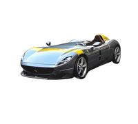 YLQERZ Modèle Voiture Sport Ferrari Monza SP1 À L'échelle 1:18 en Alliage Moulé sous Pression pour Adultes Souvenirs Collection Miniature De Collection(Silver)