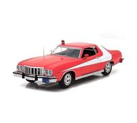 YLQERZ Voiture Police Gran Torino 1976 Échelle 1:24 Modèle Statique en Alliage Décoration pour La Maison Collection Souvenirs Miniature De Collection(Style 1)