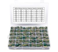 YLQUXEUV 15/24/36 Values 225/460/925Pcs Aluminum Capacitors Set High Frequency Low Aluminum Electrolytic Capacitor Assortment Box Kit