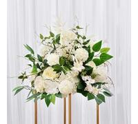 YLREAN Boules de Fleurs de Mariage Centres de Table Pivoine de Mariage Fleurs artificielles Fausses Boules de Roses Mariages Fête d'anniversaire Saint Valentin-B