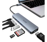 YLSCI Hub USB C 7 en 1, Station d'accueil USB C, Adaptateur multiport USB C avec HDMI, 100 W PD, 3 USB A 3.0, Lecteur de Carte SD/TF pour Dell/HP/Lenovo/Mac Book Pro