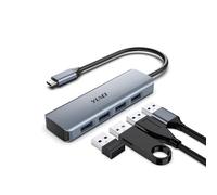YLSCI Hub USB C avec 4 Ports USB 3.1, Data Hub USB 4 Ports Transfert de Données 10Gbps pour MacBook Pro, MacBook Air, Surface Pro et Autres Ordinateurs Portables