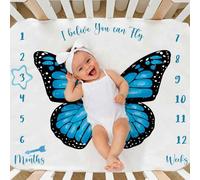 Ylsteed-Couverture Imprimée Pour Bébé,Accessoires Photo Pour Nouveau-Né,Arrière-Plan De Prise De Vue Photo,Croissance Mensuelle Du Nourrisson,Accessoires De Souvenir - Type 100x100cm #M