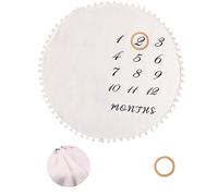 Ylsteed-Couverture mois de glouton pour bébé,calendrier de première année,graphique de croissance mensuelle,cadeau de douche,toile de fond de photographie pour nouveau-né - Type 100cm #C