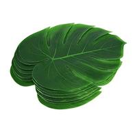 YLSZHY Lot de 12 Sets de Table en Forme de Feuille de Monstera, Résistant aux Taches, Tapis à Couverts, Nappe Lavable pour Table de Salle à Manger, Décoration Murale