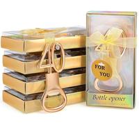 YLSZHYR Lot de 24 décapsuleurs dorés pour fête d'anniversaire, cadeaux d'invités pour 40e anniversaire, cadeaux d'invités pour invités, décapsuleurs de bière pour fête d'anniversaire, cadeau, souvenir