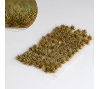 Ylutex 104 pièces de 8 mm de Haut, Diorama, Fleurs, Herbe, modèle, grappe d'herbeRouge-Brun Rouille Herbe Statique pour Terrain de Jeux de Guerre de modélisme ferroviaire，Dioramas et bricolages