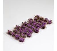 Ylutex Diorama Miniature de 32 pièces de 8 mm de Haut - Fleurs, Herbe, Pointe, Feuille - grappesBrume Violette Herbe Statique pour maquettes de Trains, Wargames, dioramas et bricolages