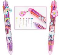 Ylvi Bolígrafo 6 Colores Arcoíris o Flor Modelo Surtido Depesche 12884