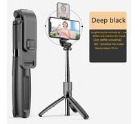 YLW-Stabilisateur de cardan sans fil pour téléphone portable,perche à selfie,trépied avec lumière d'appoint,Bluetooth,iOS,Android - Type L02-Black