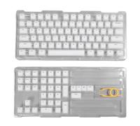 Ylwxzenith 113 Touches Keycaps PBT Set, Bricolage Accessoire de Clavier mécanique, Hauteur d'origine, silencieuse, Compatible avec la Plupart des claviers mécaniques 61 108 Touches, du (White)
