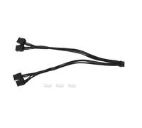 Ylwxzenith Câble d'extension 12VHPWR PCI E 5.0 16pin mâle à 4x8pin Femelle pour RTX 3090ti 4090 4080 Terminaux de cuivre de conductivité, Installation, câble en Nylon 360 mm (Black)
